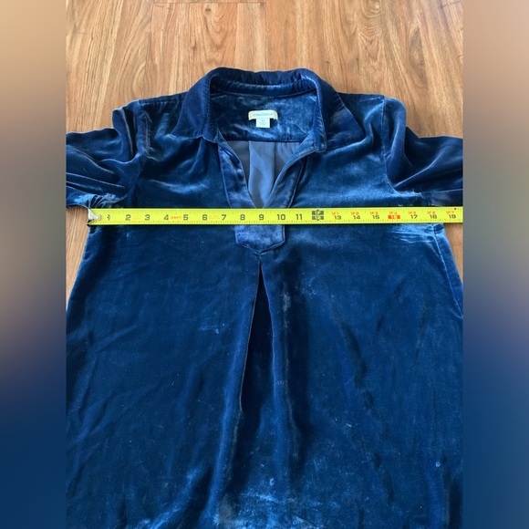 Sundance Silk Blend Velvet Nuance Top Blouse Shirt Long Sleeve XS - Picture 4 of 8